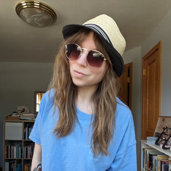 Apt. 9 Woven Straw Fedora - Picture 2 of 8